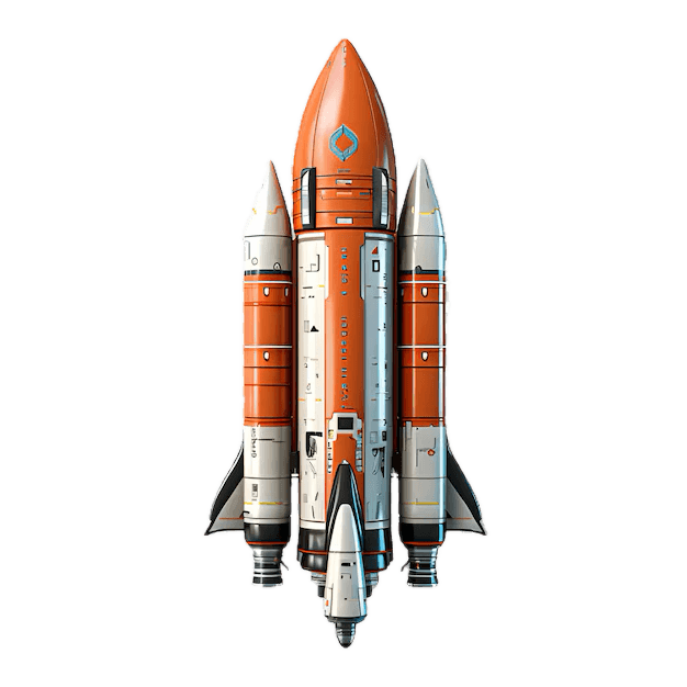 Rocket at launch pad